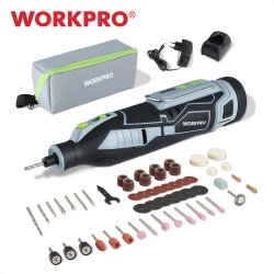 WORKPRO 12V Rotary Tool Kit: 114 PC Accessory Set for Crafting & More