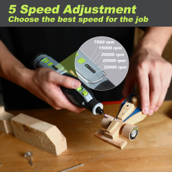 WORKPRO 12V Rotary Tool Kit: 114 PC Accessory Set for Crafting & More