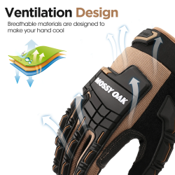 Tactische Mossy Oak Handschoenen voor Buitenactiviteiten