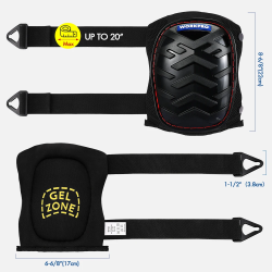 Pelindung Lutut Gel WORKPRO: Perlengkapan yang Dapat Disesuaikan & Pelindung untuk Bekerja