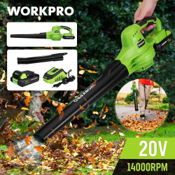 WORKPRO 20V Cordless Air Blower: Powerful Garden Tool for Leaves & ...