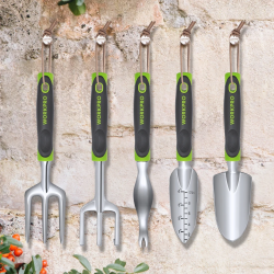 Juego de herramientas de jardinería WORKPRO: herramientas manuales de aluminio fundido esenciales para cualquier...