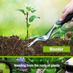 Juego de herramientas de jardinería WORKPRO: herramientas manuales de aluminio fundido esenciales para cualquier...