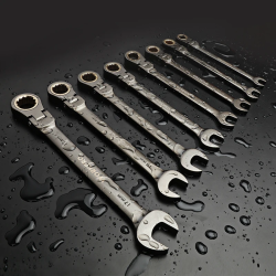 ชุดประแจ WORKPRO 8 ชิ้น: ประแจขันแบบหัวงอได้สำหรับการซ่อมรถยนต์
