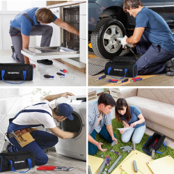 WORKPRO Electrician Tool Bag: Durable & Organized Storage