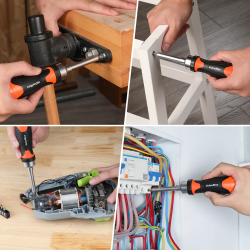 Jeu de tournevis à cliquet ValueMax 12 en 1 - Magnétique et de précision