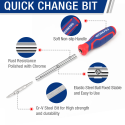 Набор отверток WORKPRO 14-в-1: инструменты для самостоятельного ремонта