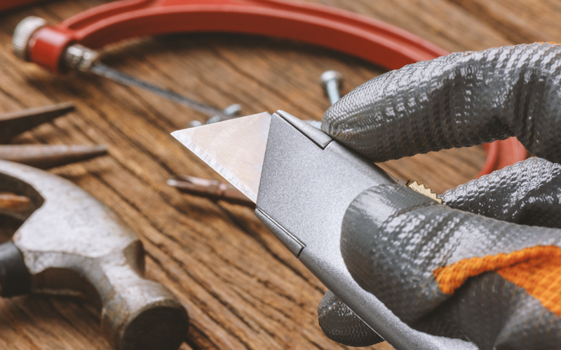 When should you use a light duty staple gun for home repairs?